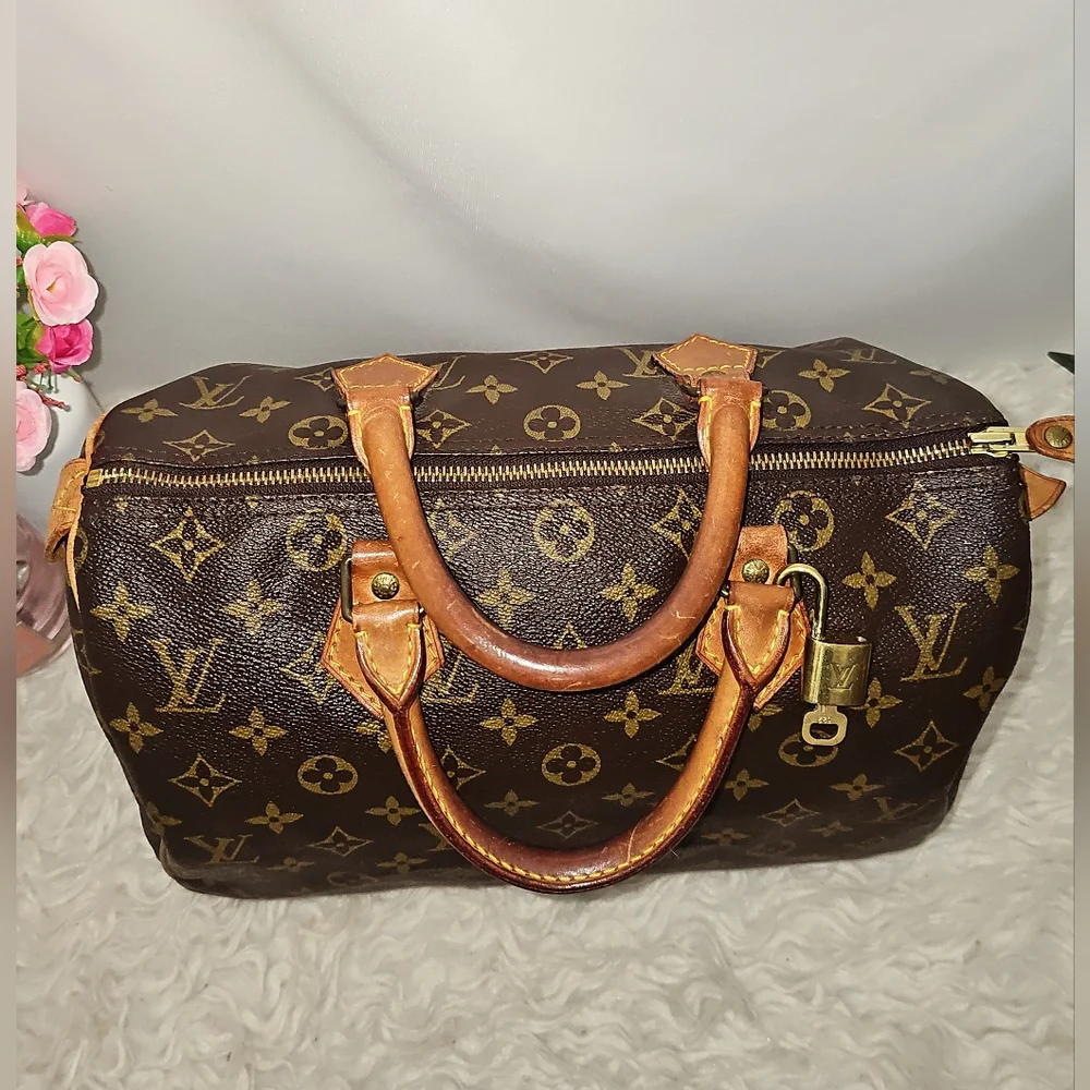 Louis Vuitton Speedy 30 Monogram Brown Handbag - Picture 2 of 16